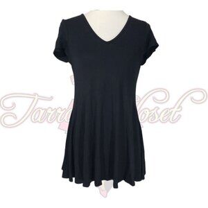☀ 24/7 Comfort Inc Women's Black Pullover Tunic Sz M